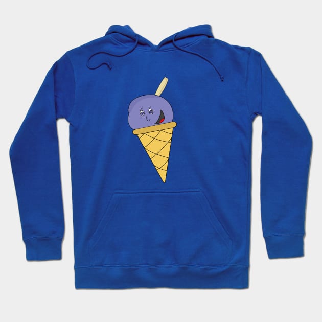 Ice cream with a little mean face Hoodie by DiegoCarvalho